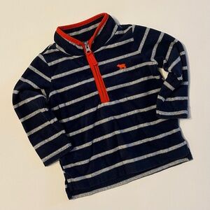💚 Carter's Navy and Gray Striped Kids Hoodie